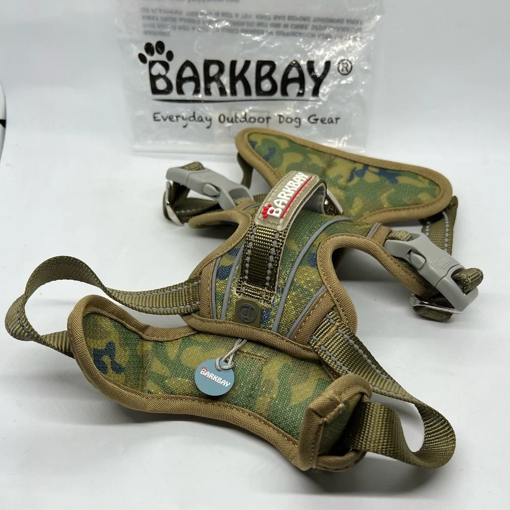 NWT Barkbay Camouflage Print Dog Harness Size M